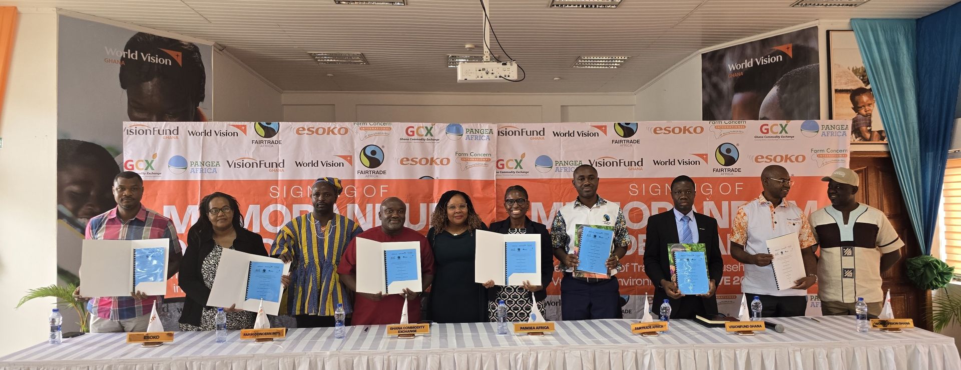 GCX PARTNERS WITH WORLD VISION AND OTHER KEY STAKEHOLDERS TO SIGN MOU FOR TRANSFORMING HOUSEHOLD RESILIENCE IN VULNERABLE ENVIRONMENTS | The Ghana Commodity Exchange wishes to inform its Clients, Members and the General Public that effective 1st September