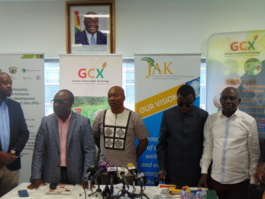 GHANA COMMODITY EXCHANGE, JOHN A. KUFUOR FOUNDATION, AND GHANA RICE INTER PROFESSIONAL BODY SIGN MOU IN KEY STEP TOWARDS ENHANCING RICE VALUE CHAIN image