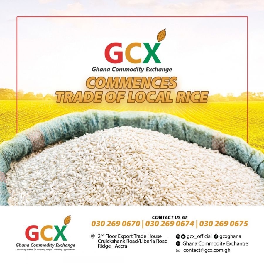 GCX Commences Trade of Local Rice. image