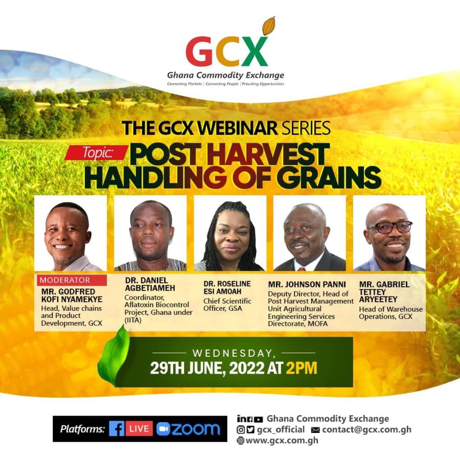 GCX WEBINAR SERIES: Post harvest handling of grains image