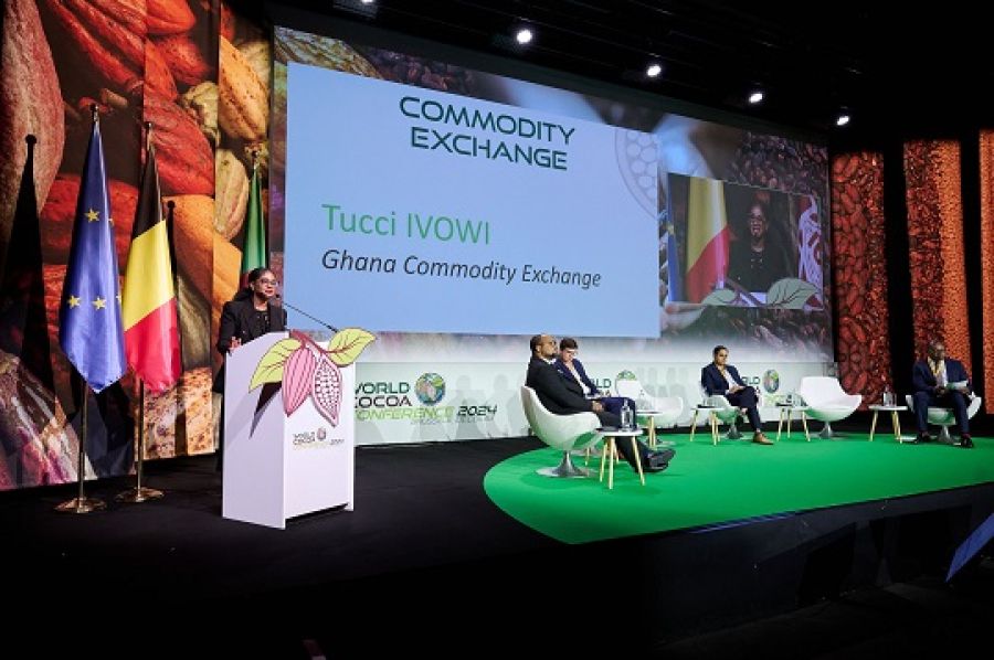 CHIEF EXECUTIVE OFFICER OF THE GCX LEADS PANEL DISCUSSION ON TRANSFORMING AFRICA'S COCOA INDUSTRY AT WORLD COCOA CONFERENCE, 2024. image