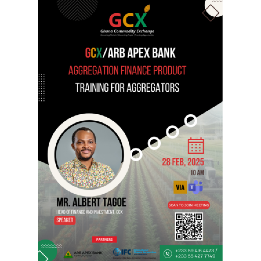 GCX AND ARB APEX BANK PARTNER TO TRAIN AGGREGATORS ON AGGREGATION FINANCE PRODUCT image